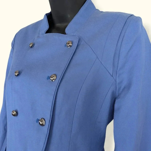 Blue Double Button Jacket - Picture 2 of 7